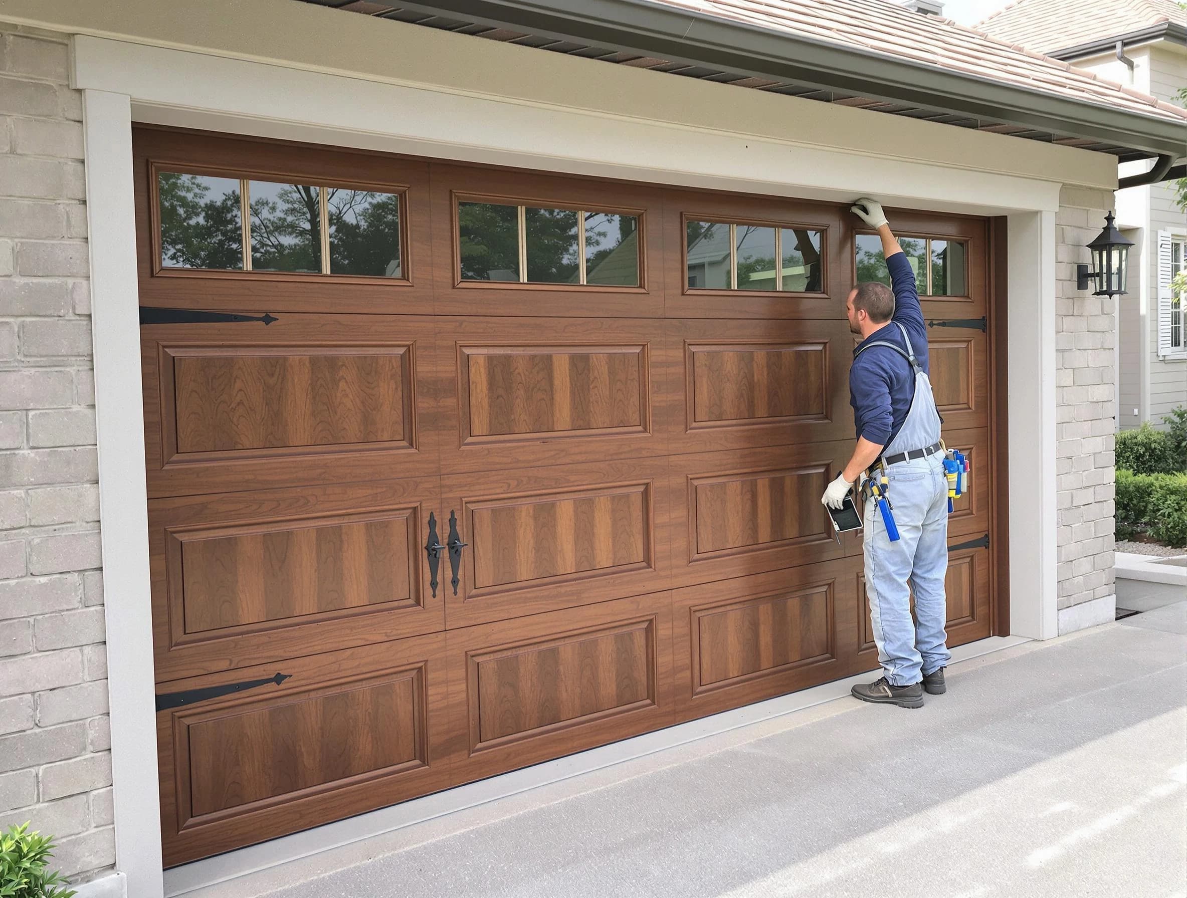 Custom garage door showcase by Ramapo Garage Door Repair in Ramapo