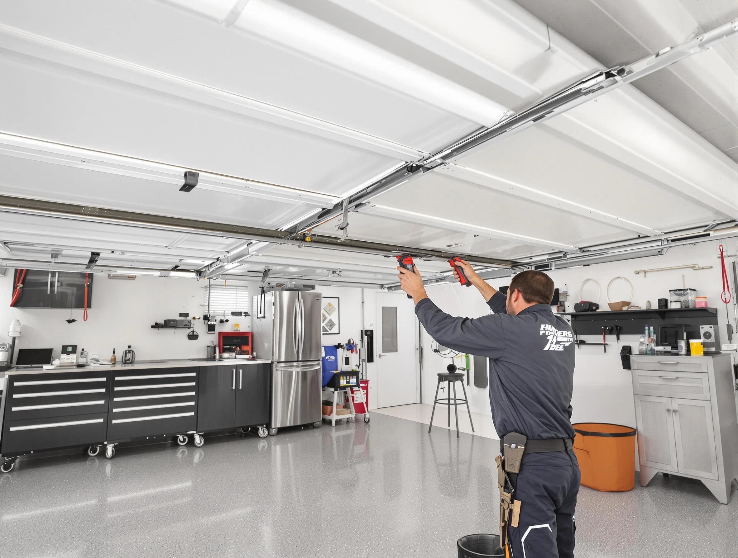 Overhead garage door repair service by Ramapo Garage Door Repair in Ramapo