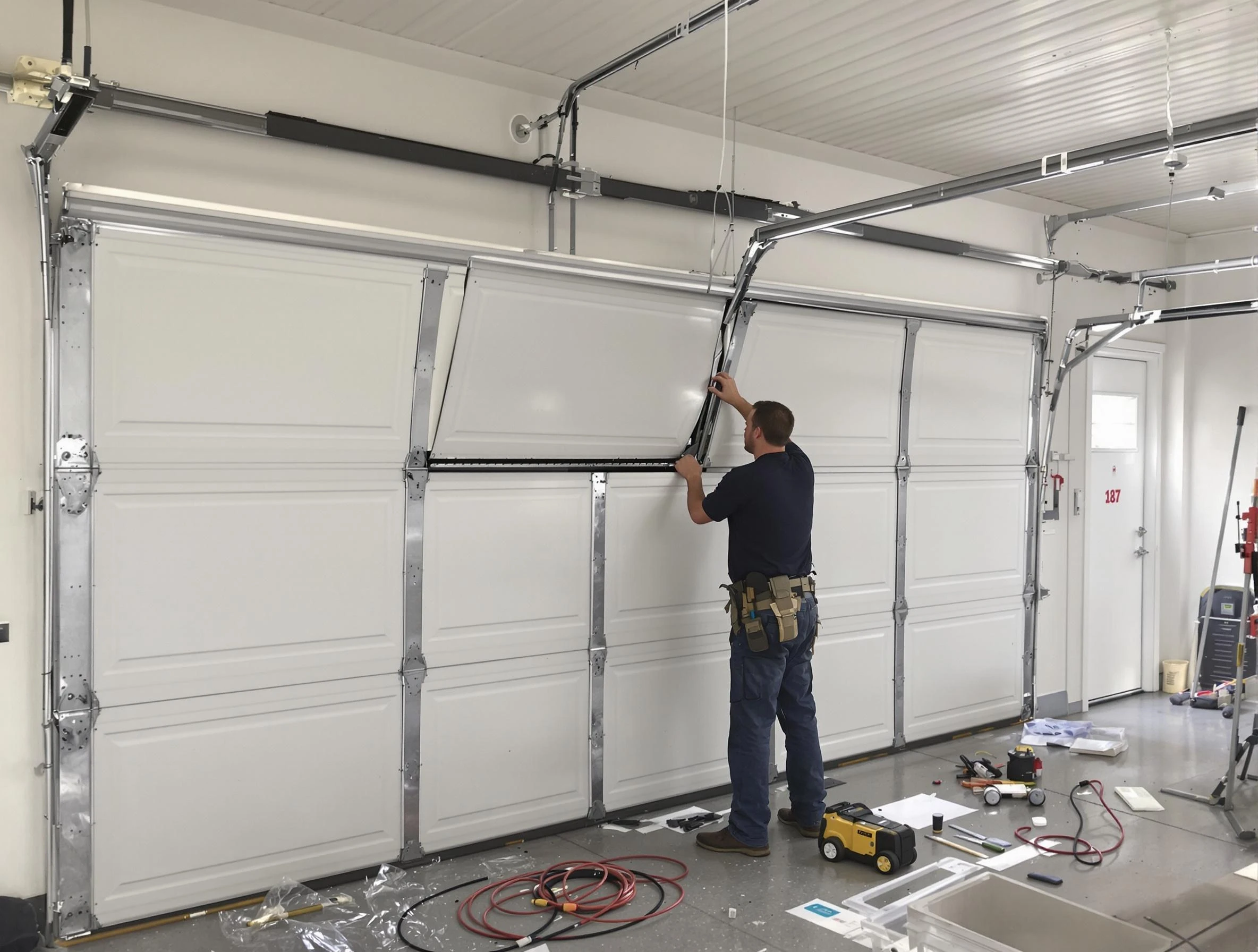 Garage Door Section Replacement in Ramapo
