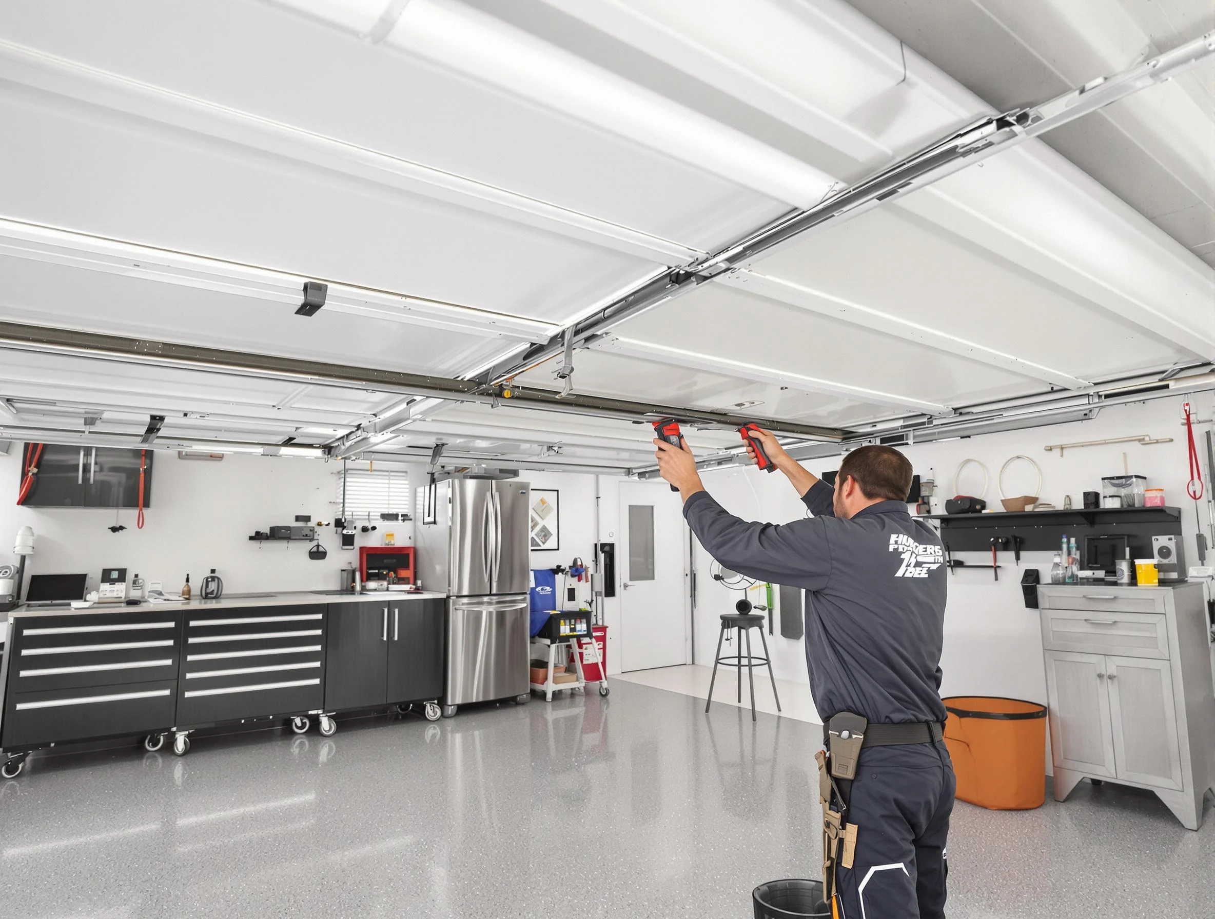 Overhead garage door repair service by Ramapo Garage Door Repair in Ramapo